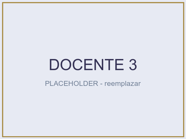 Foto de Nombre Docente 3