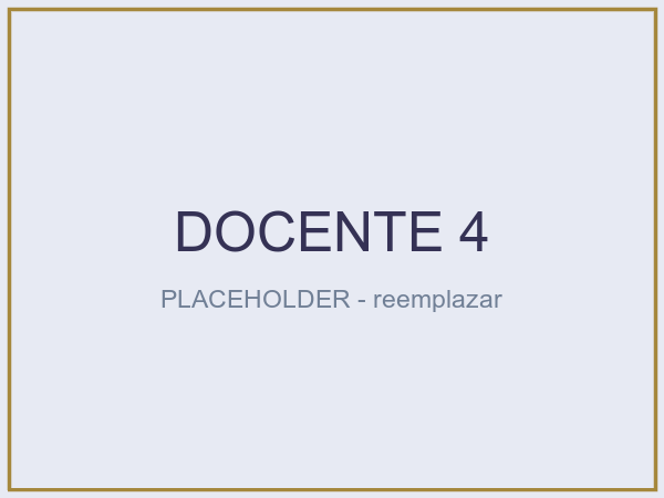 Foto de Nombre Docente 4